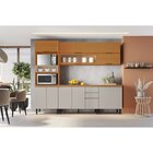 Cozinha Modulada Compacta 5 Peças Armário 1 Porta Vidro Panel