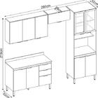 Cozinha Modulada Compacta Com 11 Portas E 2 Gavetas Branco