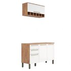 Cozinha Modulada Compacta Com 2 Peças 4 Portas 2 Gavetas E Mi
