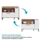 Cozinha Modulada Compacta Com 4 Peças 5 Portas E Vidro Reflec