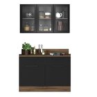 Cozinha Modulada Compacta Em Aço 2 Peças 5 Portas 2 Gavetas R