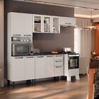 Cozinha Modulada Compacta Em Aço 4 Peças 11 Portas 2 Gavetas
