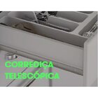 Cozinha Modulada Compacta Em Aço 4 Peças 13 Portas 2 Gavetas