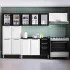 Cozinha Modulada Compacta Em Aço 4 Peças 13 Portas 2 Gavetas
