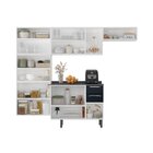 Cozinha Modulada Compacta Em Aço 4 Peças 13 Portas 2 Gavetas