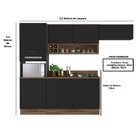 Cozinha Modulada Compacta Em Aço 4 Peças 7 Portas 3 Gavetas R