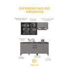 Cozinha Modulada Compacta Fidelitá Mônaco 4 Peças 200cm 9 Por