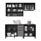 Cozinha Modulada Compacta Fidelitá Mônaco 4 Peças 200cm 9 Por