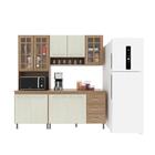 Cozinha Modulada Compacta Fidelitá Paris 3 Peças 190cm 9 Port