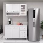 Cozinha Modulada Compacta Fidelitá Viena 2 Peças 120cm 5 Port