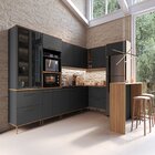 Cozinha Modulada Completa 11 Peças Com Cristaleira 16 Portas