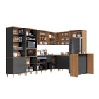 Cozinha Modulada Completa 11 Peças Com Cristaleira 16 Portas