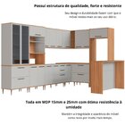 Cozinha Modulada Completa 11 Peças Com Cristaleira 16 Portas