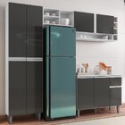 Cozinha Modulada Completa 230cm Com Balcão E Armário Aéreo Va