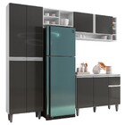 Cozinha Modulada Completa 230cm Com Balcão E Armário Aéreo Va