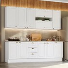 Cozinha Modulada Completa 240cm 10 Peças 11 Portas 3 Gavetas
