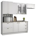 Cozinha Modulada Completa 271cm 5 Peças 8 Portas 5 Gavetas Am