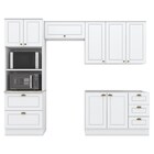 Cozinha Modulada Completa 271cm Com Torre Quente Dupla 4 Peça