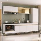Cozinha Modulada Completa 287cm 5 Pçs Com Balcão Para Cooktop