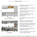 Cozinha Modulada Completa 287cm 5 Pçs Com Balcão Para Cooktop