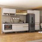 Cozinha Modulada Completa 357cm 6 Peças Com Balcão Para Cookt