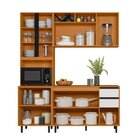 Cozinha Modulada Completa 3 Peças 9 Portas 2 Gavetas Com Cris