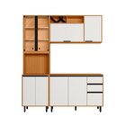 Cozinha Modulada Completa 3 Peças 9 Portas 2 Gavetas Com Cris
