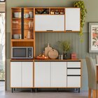 Cozinha Modulada Completa 3 Peças 9 Portas 2 Gavetas Com Cris