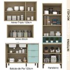 Cozinha Modulada Completa 4  Peças Micheli Carvalho Pistache