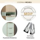 Cozinha Modulada Completa 4  Peças Micheli Carvalho Pistache