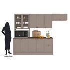 Cozinha Modulada Completa 4 Peças 10 Portas 2 Gavetas Com Pan