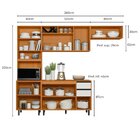 Cozinha Modulada Completa 4 Peças 8 Portas 2 Gavetas Com Pane