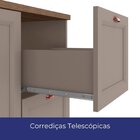 Cozinha Modulada Completa 4 Peças 9 Portas 2 Gavetas Unna Gris