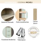 Cozinha Modulada Completa 5  Peças Micheli Carvalho Pistache