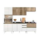 Cozinha Modulada Completa 5 Peças 100% Mdf Vidro Reflecta Bra