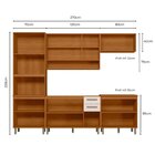 Cozinha Modulada Completa 5 Peças 12 Portas 2 Gavetas Com Bal