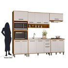 Cozinha Modulada Completa 5 Peças 12 Portas 2 Gavetas Com Bal