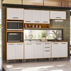 Cozinha Modulada Completa 5 Peças 12 Portas 2 Gavetas Com Bal