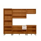Cozinha Modulada Completa 5 Peças 12 Portas 2 Gavetas Com Bal