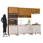 Cozinha Modulada Completa 5 Peças 12 Portas 2 Gavetas Com Bal