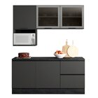 Cozinha Modulada Completa 5 Peças 5 Portas 3 Gavetas Com Port