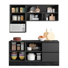 Cozinha Modulada Completa 5 Peças 5 Portas 3 Gavetas Com Port