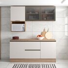 Cozinha Modulada Completa 5 Peças 5 Portas 3 Gavetas Com Port