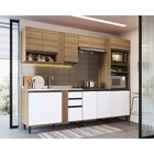 Cozinha Modulada Completa 5 Peças Leonora Cor Mel/branco