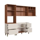 Cozinha Modulada Completa 6 Peças 100% Mdf Com Detalhes 45 Gr
