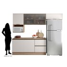 Cozinha Modulada Completa 6 Peças 6 Portas 3 Gavetas Com Port