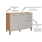 Cozinha Modulada Completa 6 Peças Com Cristaleira 12 Portas 3