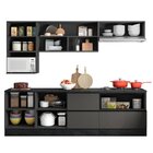 Cozinha Modulada Completa 7 Peças 7 Portas 4 Gavetas Com Balc