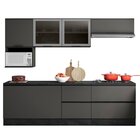 Cozinha Modulada Completa 7 Peças 7 Portas 4 Gavetas Com Balc