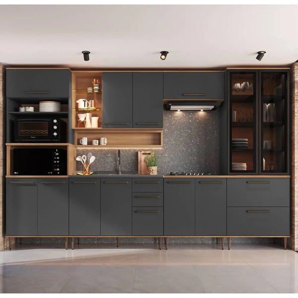 Cozinha Modulada Completa 7 Peças Com Torre De Fornos 359 6cm
